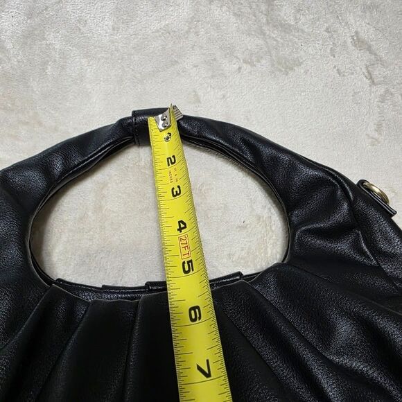 Scoop Black Gold Accents Women's Crescent Crossbody Bag Small Includes Strap - Picture 6 of 7